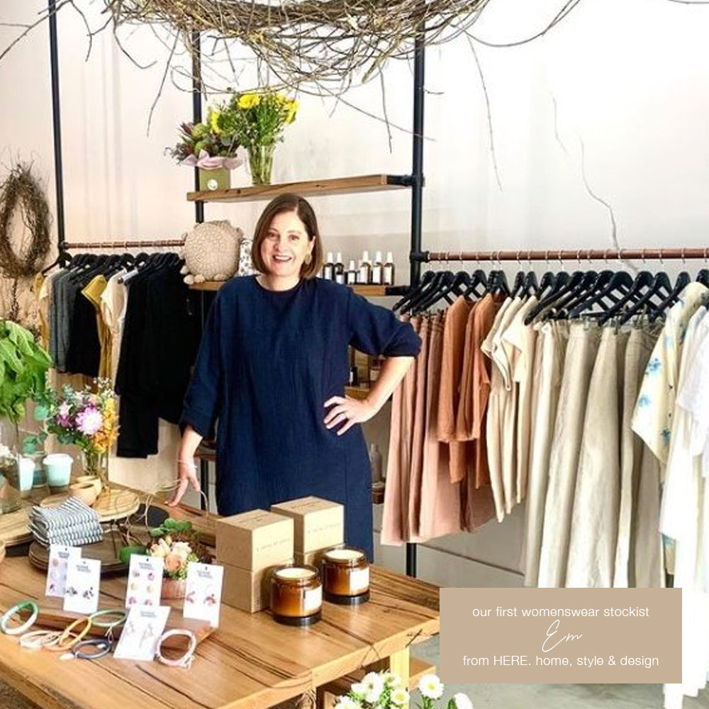 Interview with Our First Womenswear Stockist - Em from HERE. Home, Style & Design