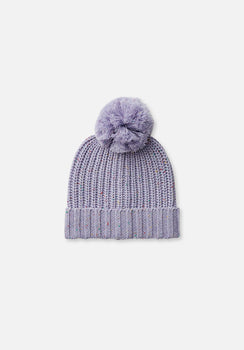 Miann & Co - Chunky Knit Beanie - Lavender Speckle