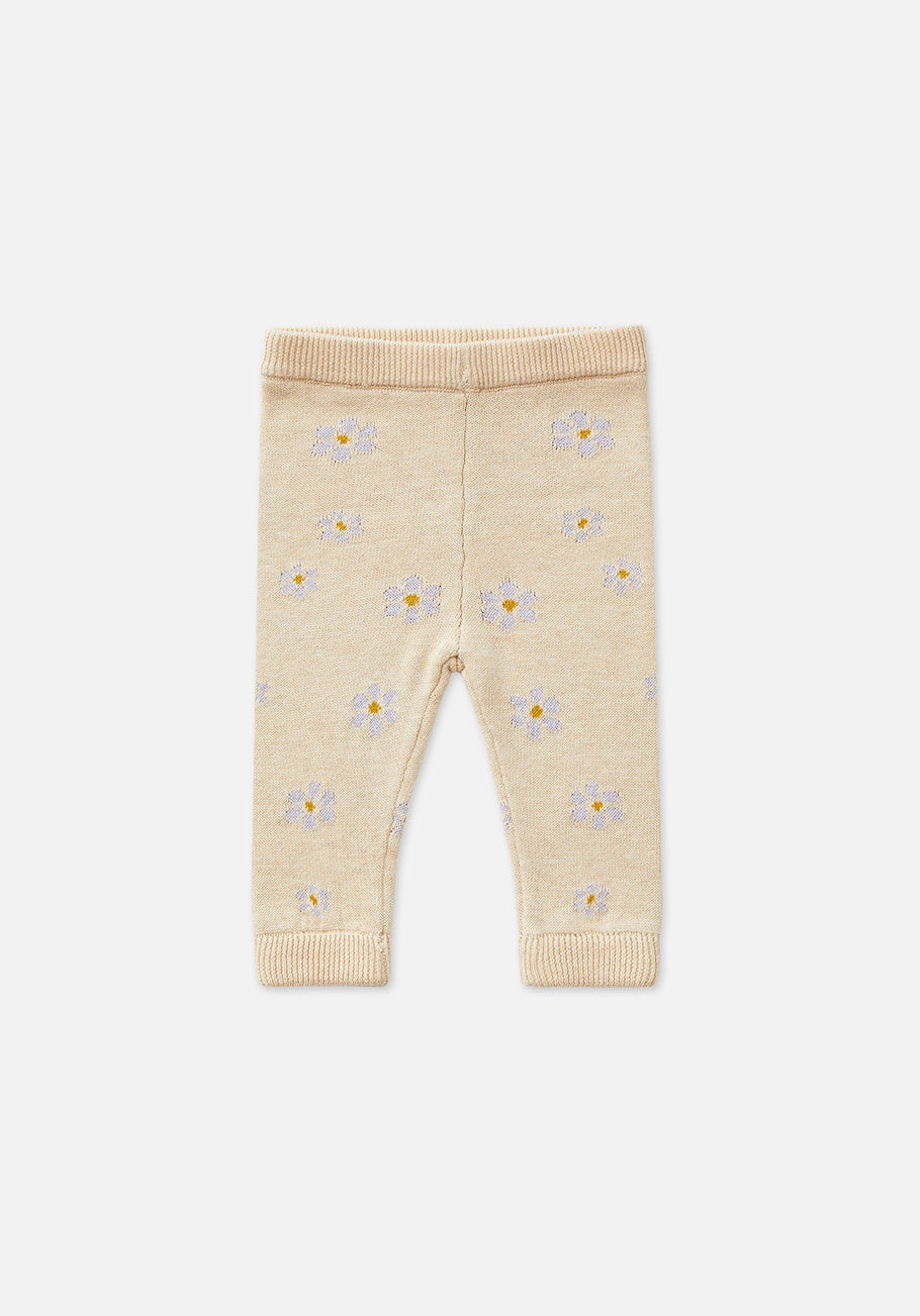Miann & Co Kids - Knitted Legging - Lavender Bouquet