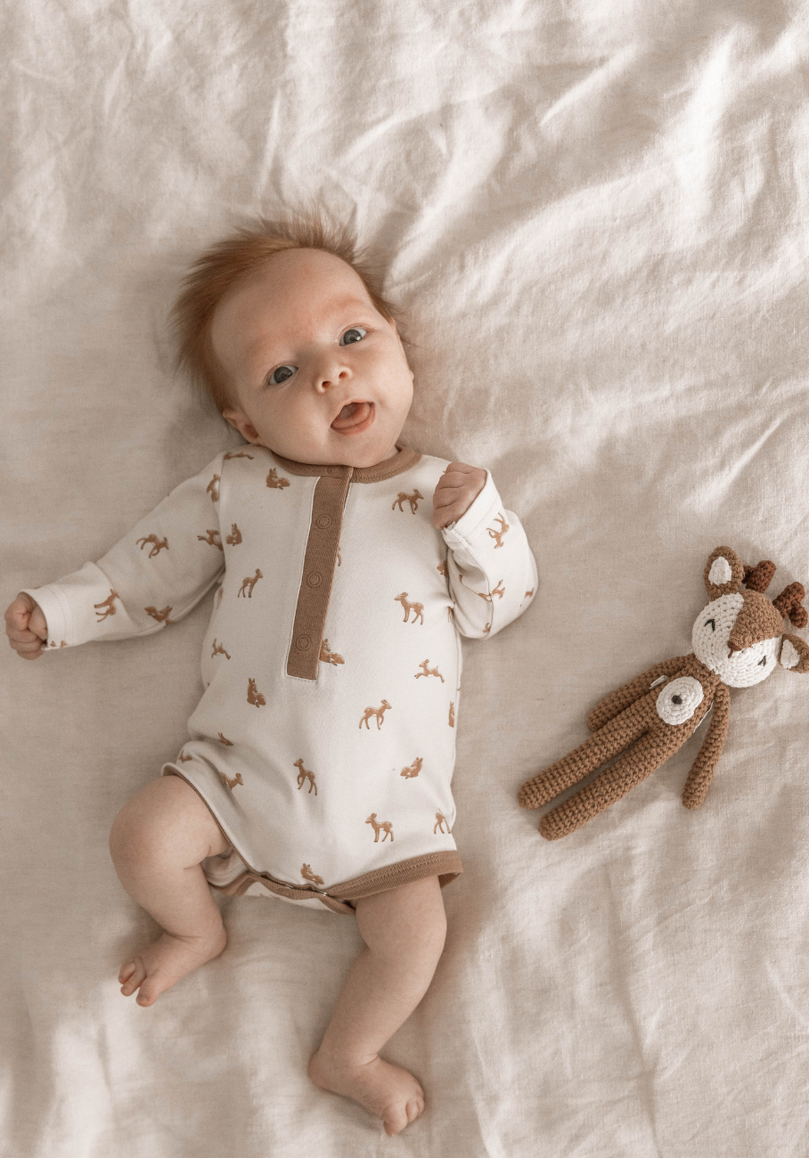 Miann &amp; Co Baby - Christmas Pyjamas - Long Sleeve Bodysuit - Baby Reindeer