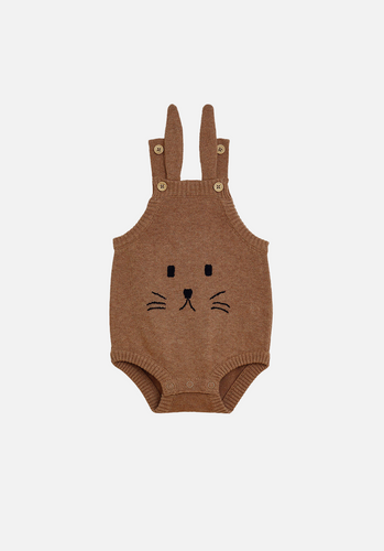Miann & Co Baby - Bunny Bodysuit - Café Au Lait