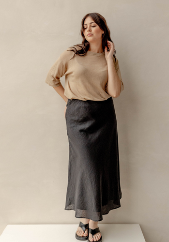 Miann & Co Womens - Zelda Slip Skirt - Black