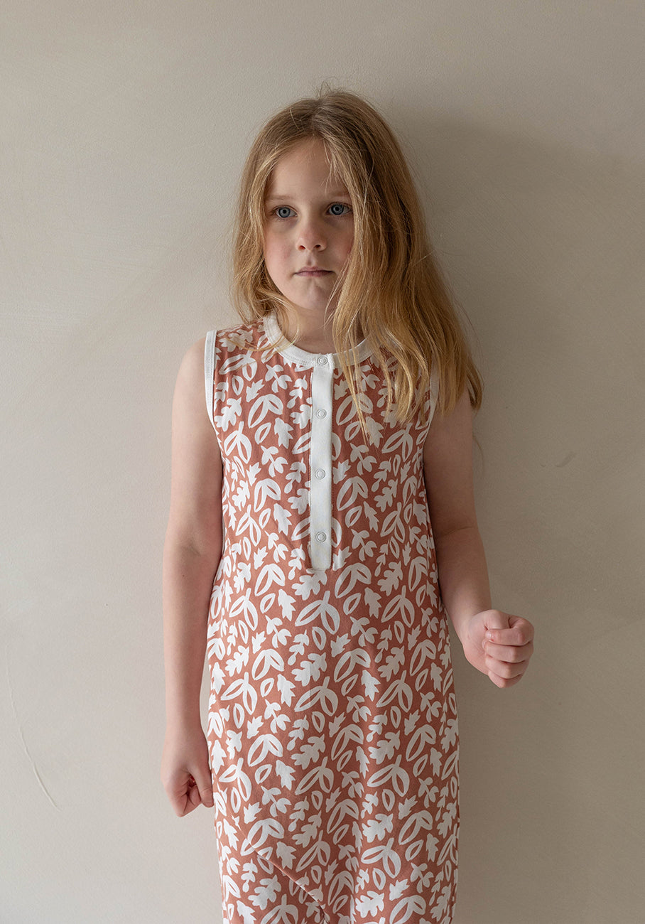 Miann &amp; Co Kids - Sleeveless Suit - Natural Floral