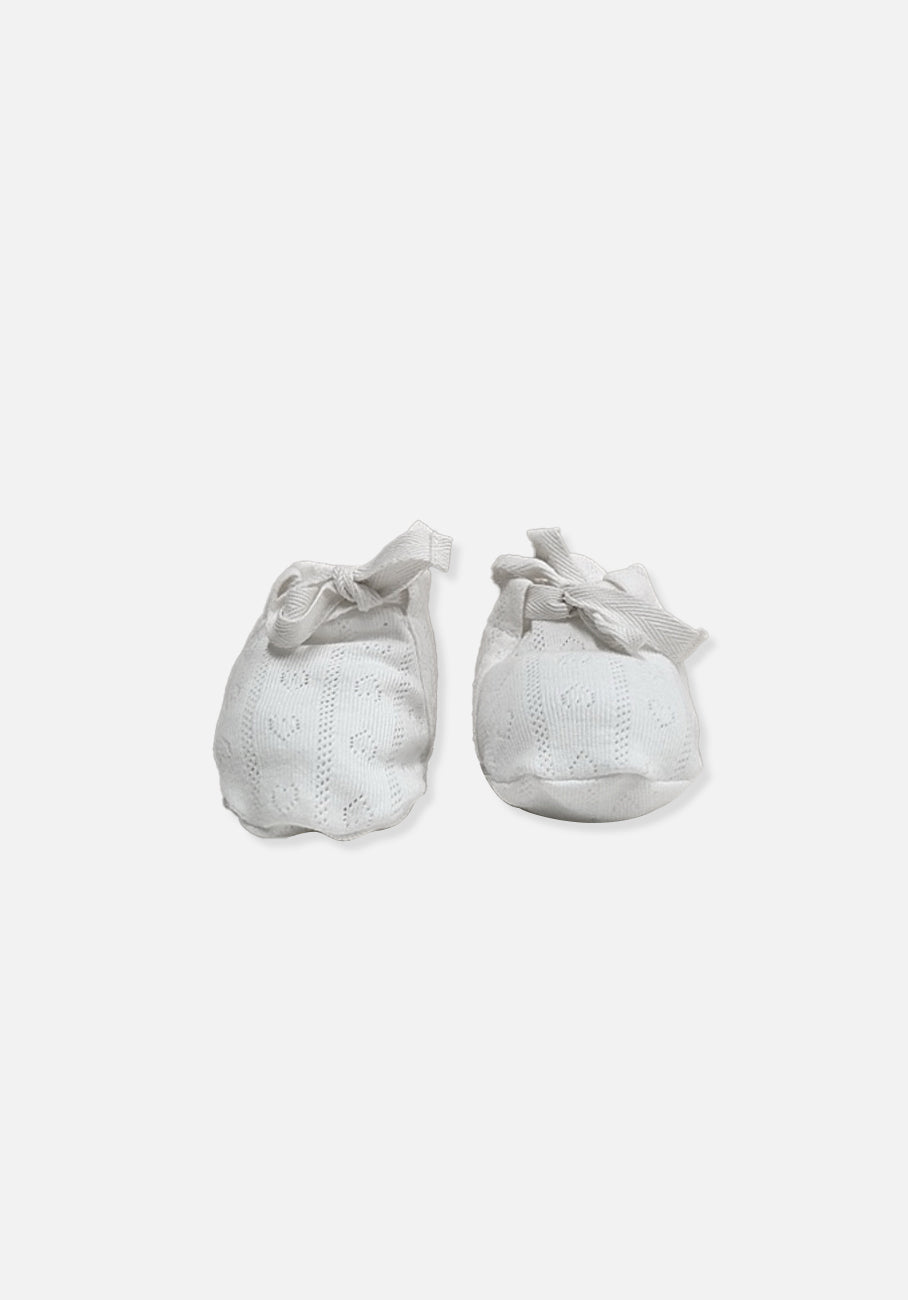 Miann &amp; Co Baby - Booties - Frost Pointelle