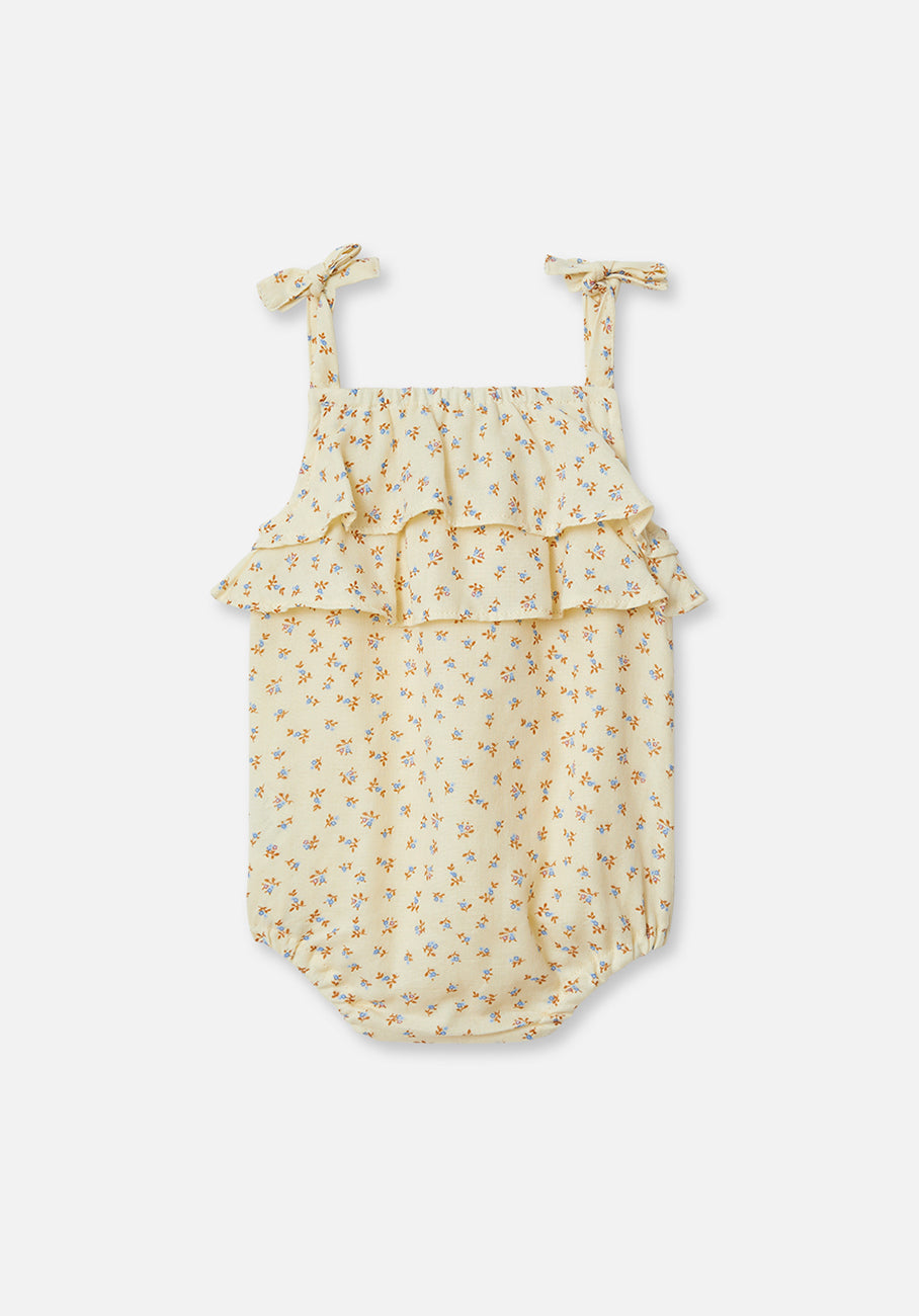 Miann &amp; Co Baby - Tie Shoulder Frill Bodysuit - Springtime Floral