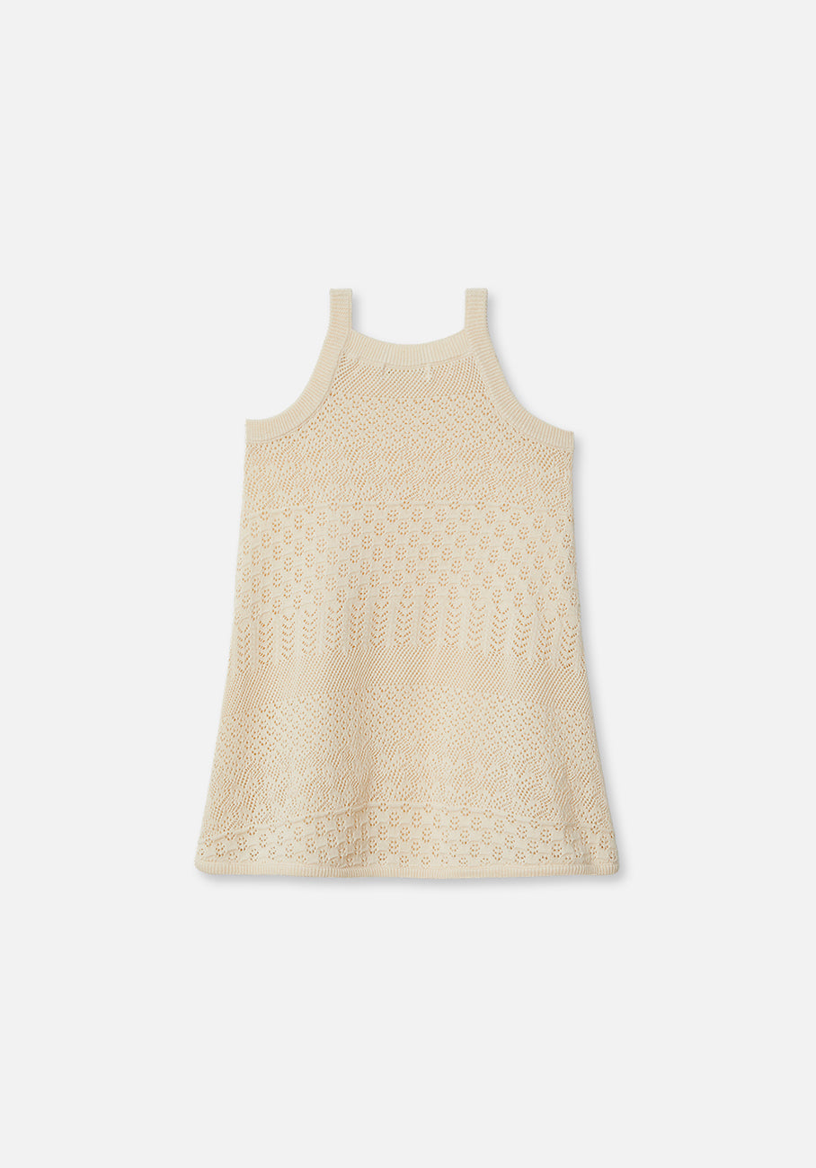 Miann &amp; Co Baby - Knit Strap Dress - Tofu Crochet