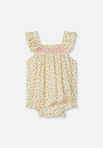Miann & Co Baby - Shirred Bodysuit - Springtime Floral