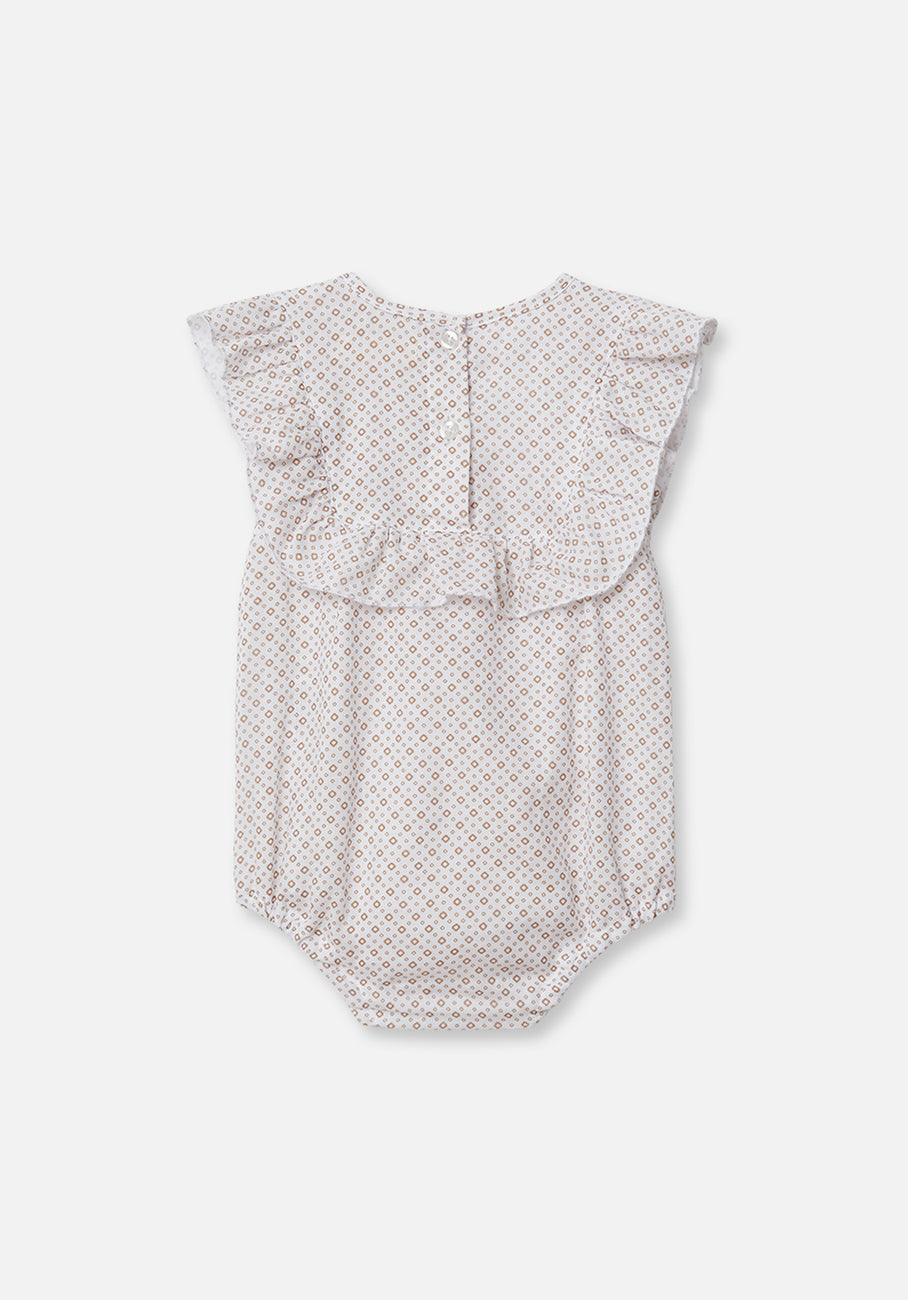 Miann &amp; Co Baby - Ruffle Bodysuit - Geo Print