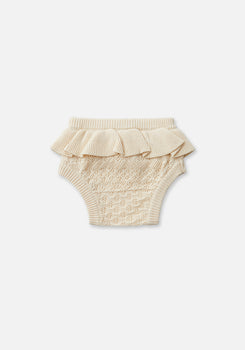 Miann & Co Baby - Frill Knit Bloomer - Tofu Crochet