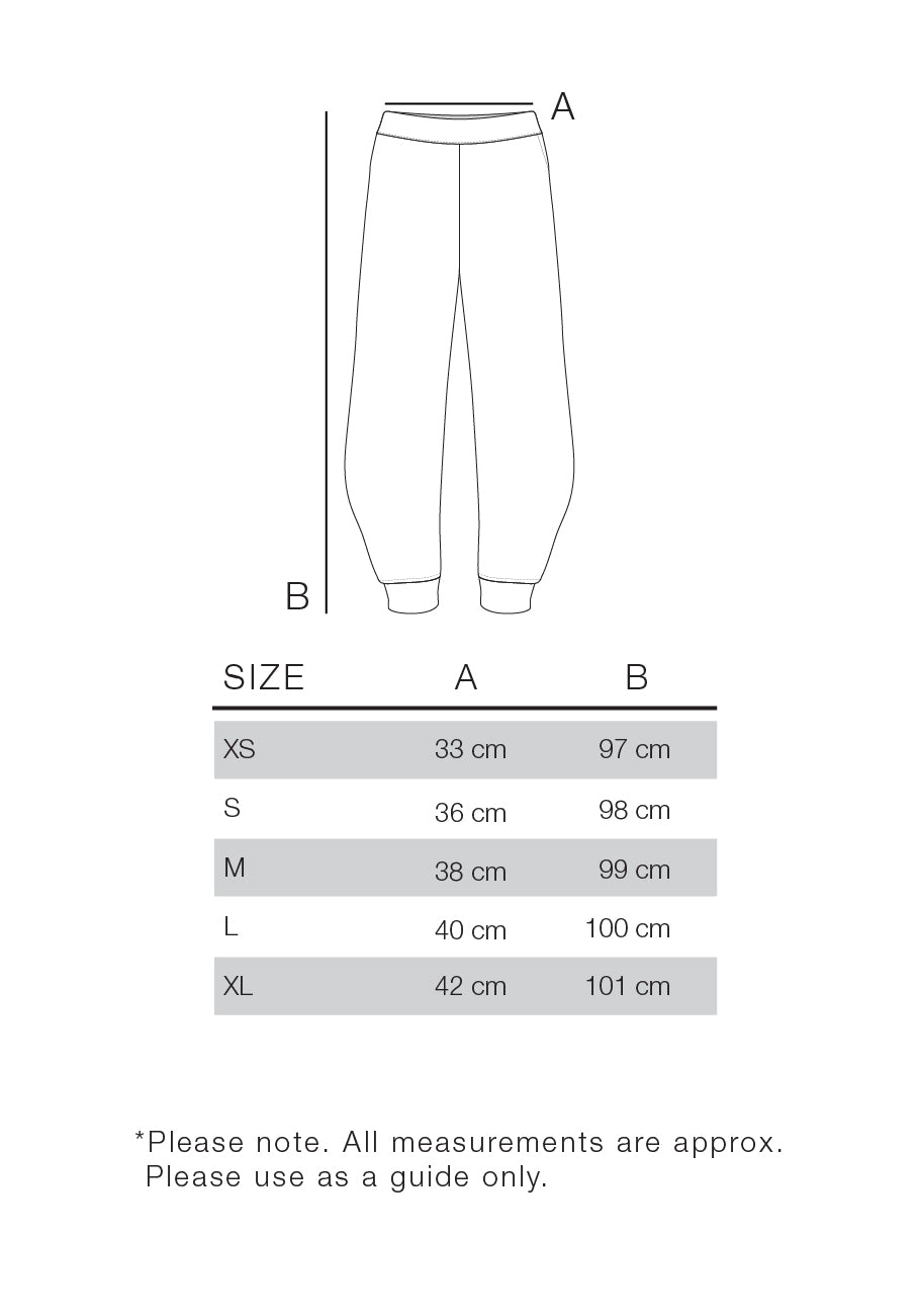 Matching Set - Long Line Front Seam Jumper &amp; Cuff Knit Harem Pants - Charcoal