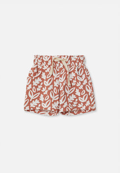 Miann & Co Kids - Elasticated Shorts - Natural Floral