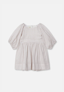 Miann & Co Baby - Keyhole Puff Sleeve Dress - Geo Print
