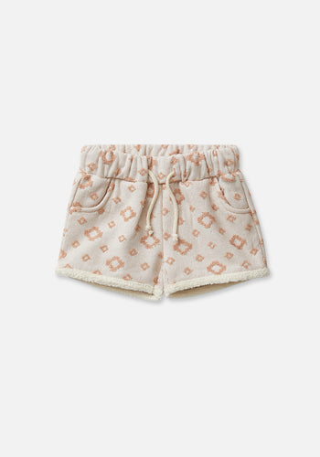 Miann & Co Baby - Terry Towelling Shorts - Terracotta Geo