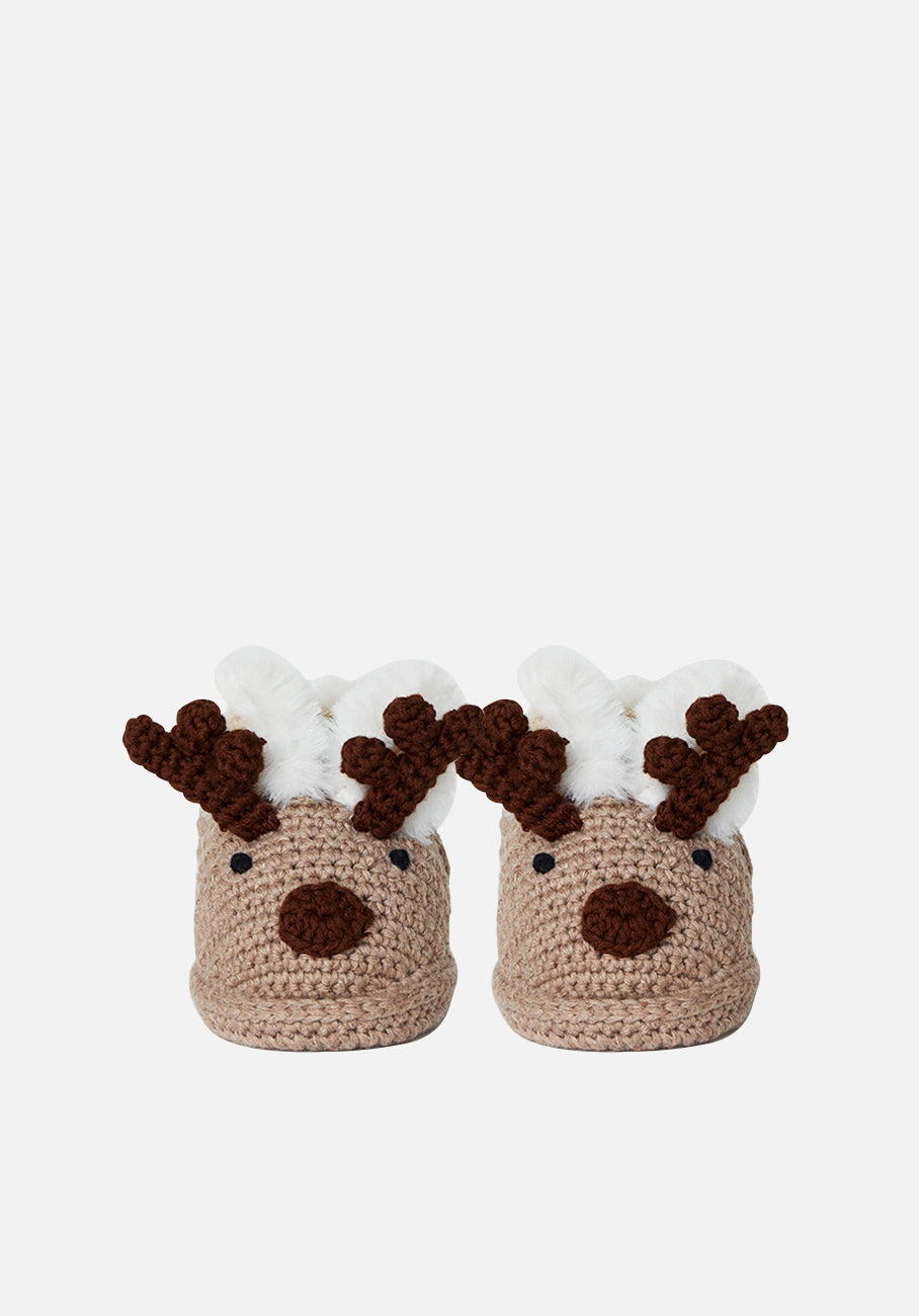 Miann &amp; Co Baby - Knitted Booties - Reindeer