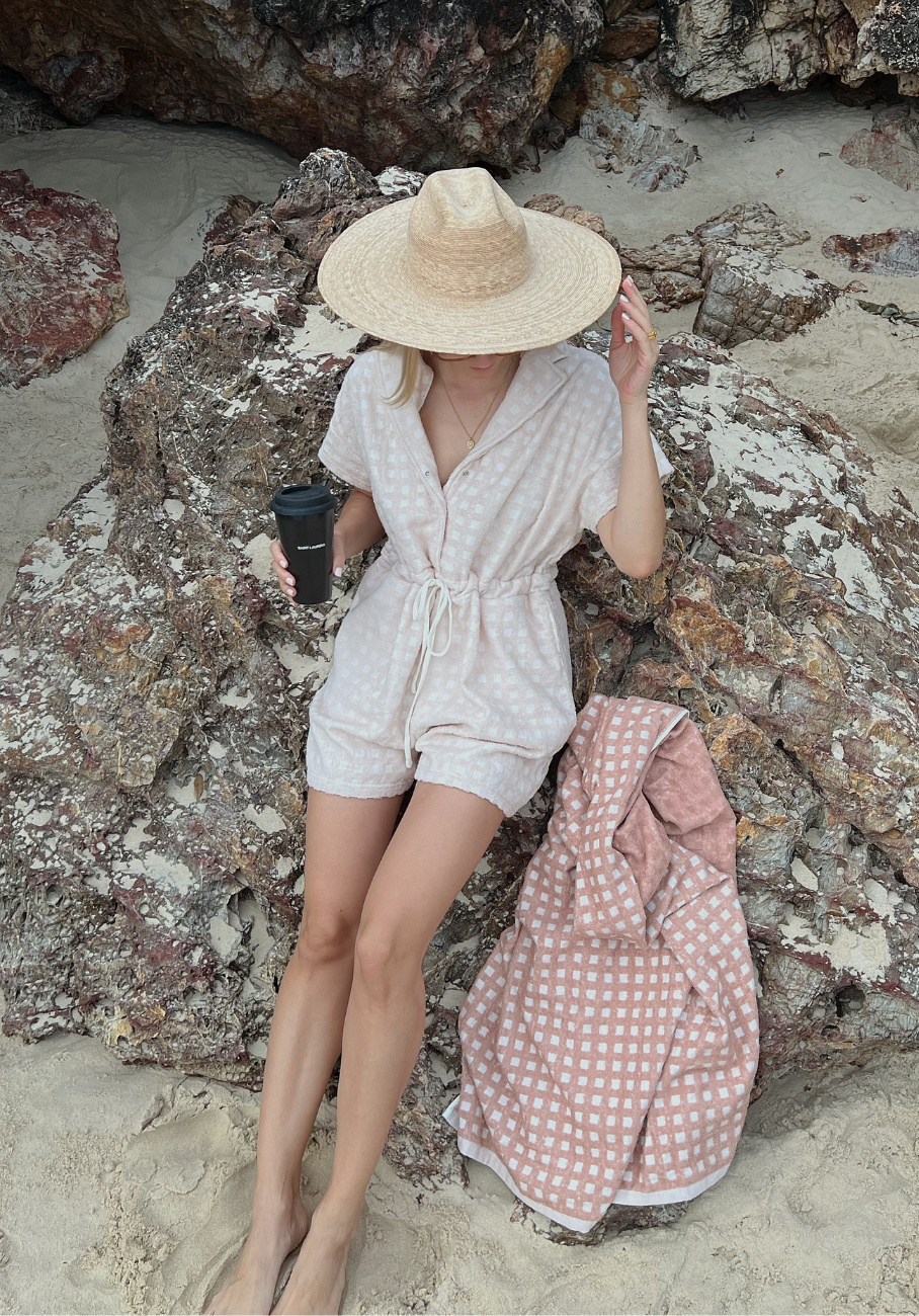 Miann &amp; Co - Beach Towel - Terracotta Check