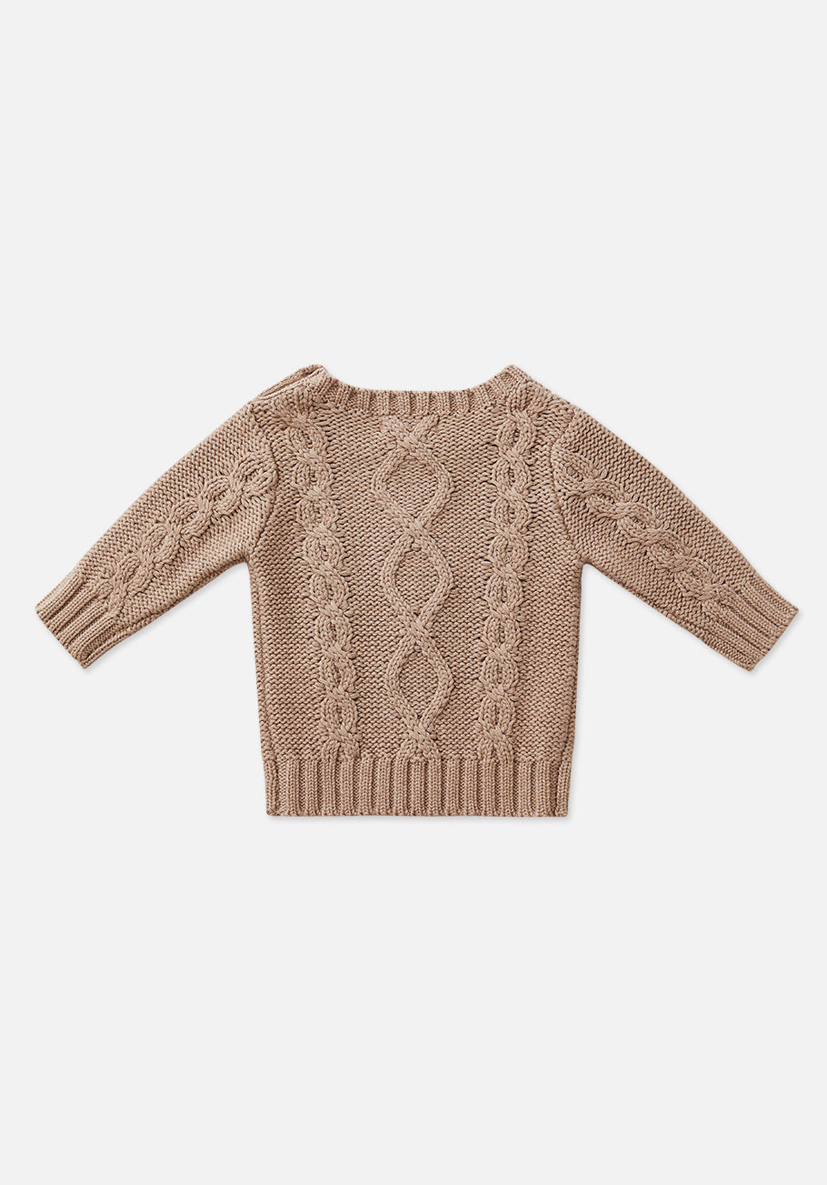 Miann &amp; Co Baby - Cable Knit Jumper - Taupe