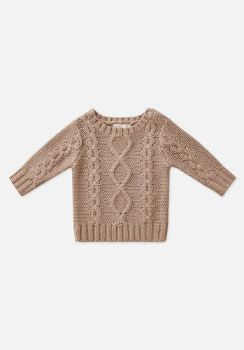 Miann & Co Baby - Cable Knit Jumper - Taupe