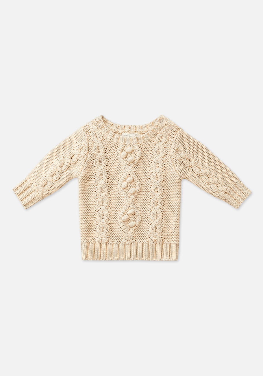 Miann &amp; Co Baby - Cable Knit Jumper - Truffle