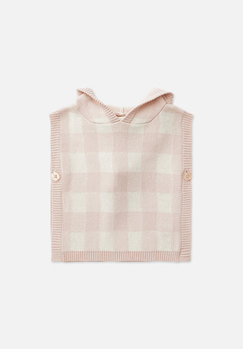Miann & Co Kids - Knitted Poncho Vest - Ballet Pink