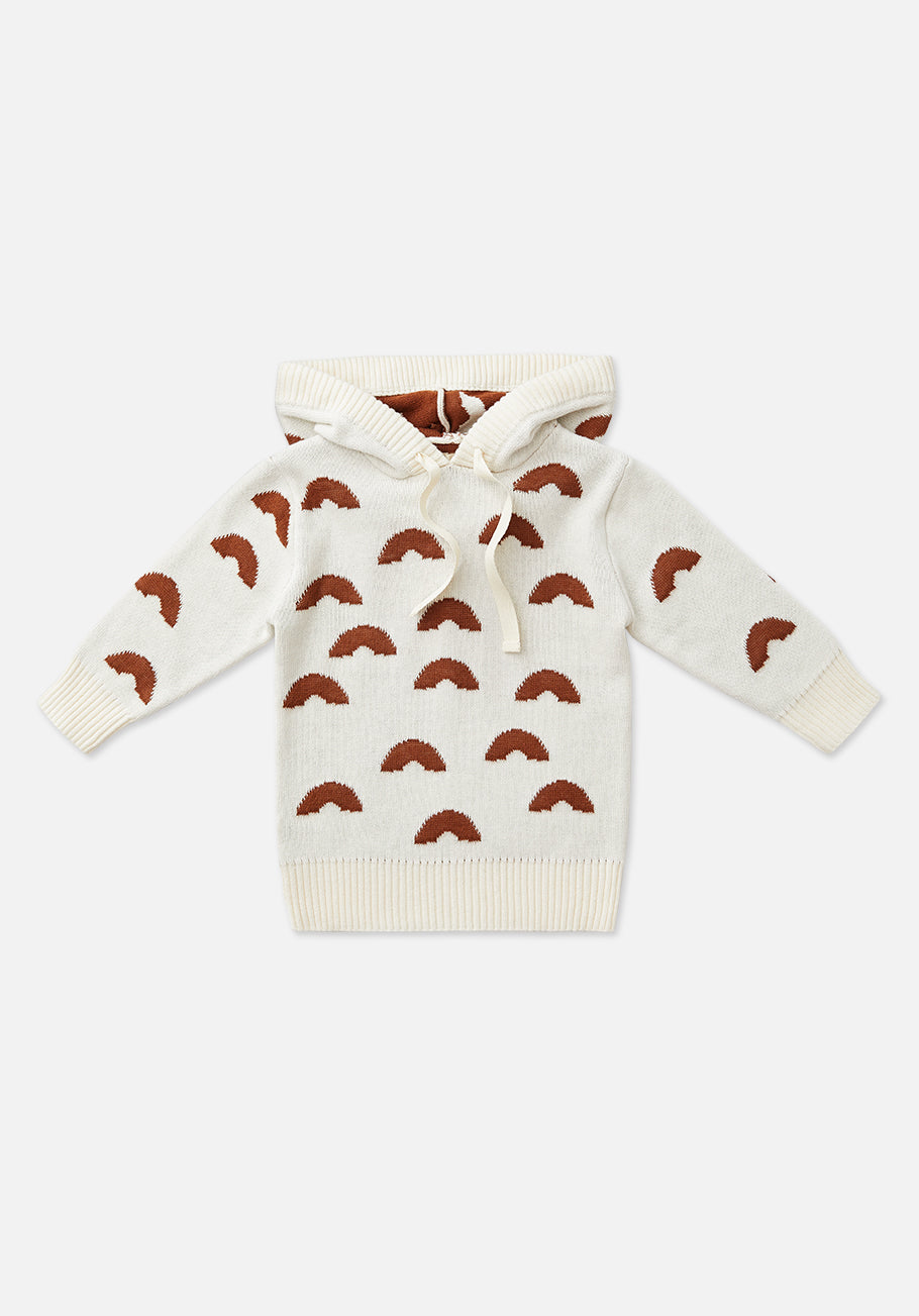 Miann &amp; Co Baby - Knitted Hoodie - Rainbow