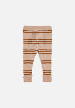 Miann & Co Baby - Texture Rib Legging - Pink Tint Stripe