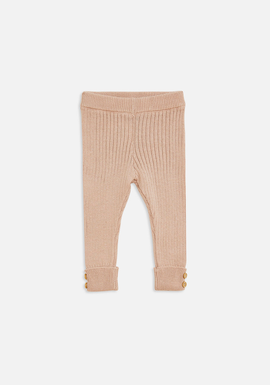 Miann &amp; Co Baby - Texture Rib Legging - Pink Tint