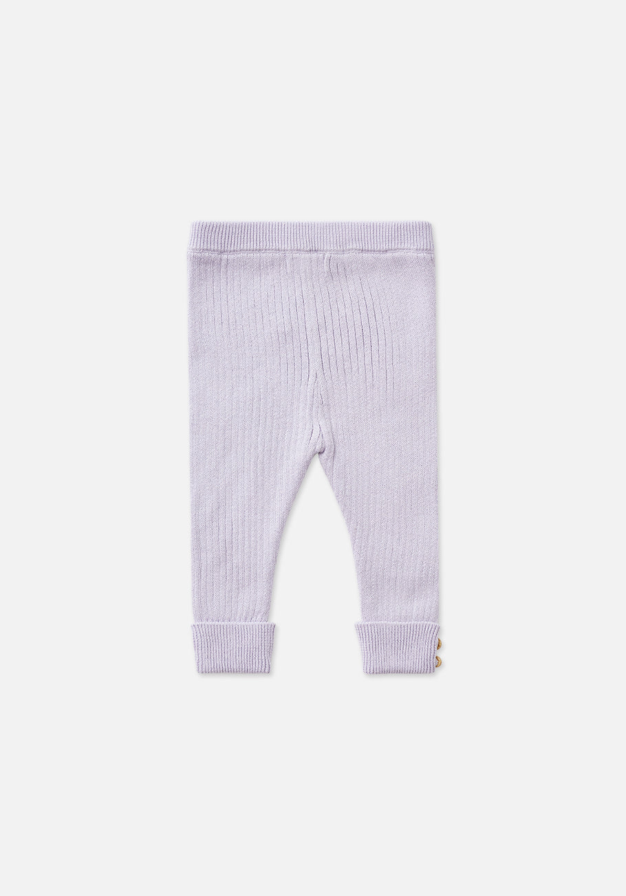 Miann &amp; Co Baby - Texture Rib Legging - Lavender