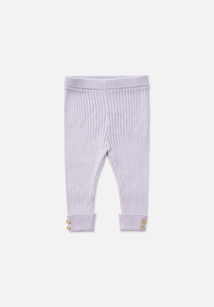 Miann &amp; Co Baby - Texture Rib Legging - Lavender