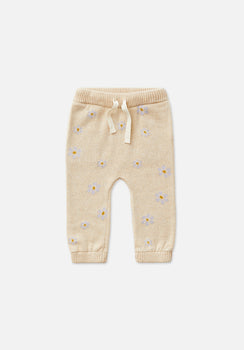 Miann & Co Baby - Knitted Track Pants - Lavender Bouquet