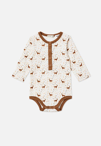 Miann & Co Baby - Long Sleeve Bodysuit - Reindeer