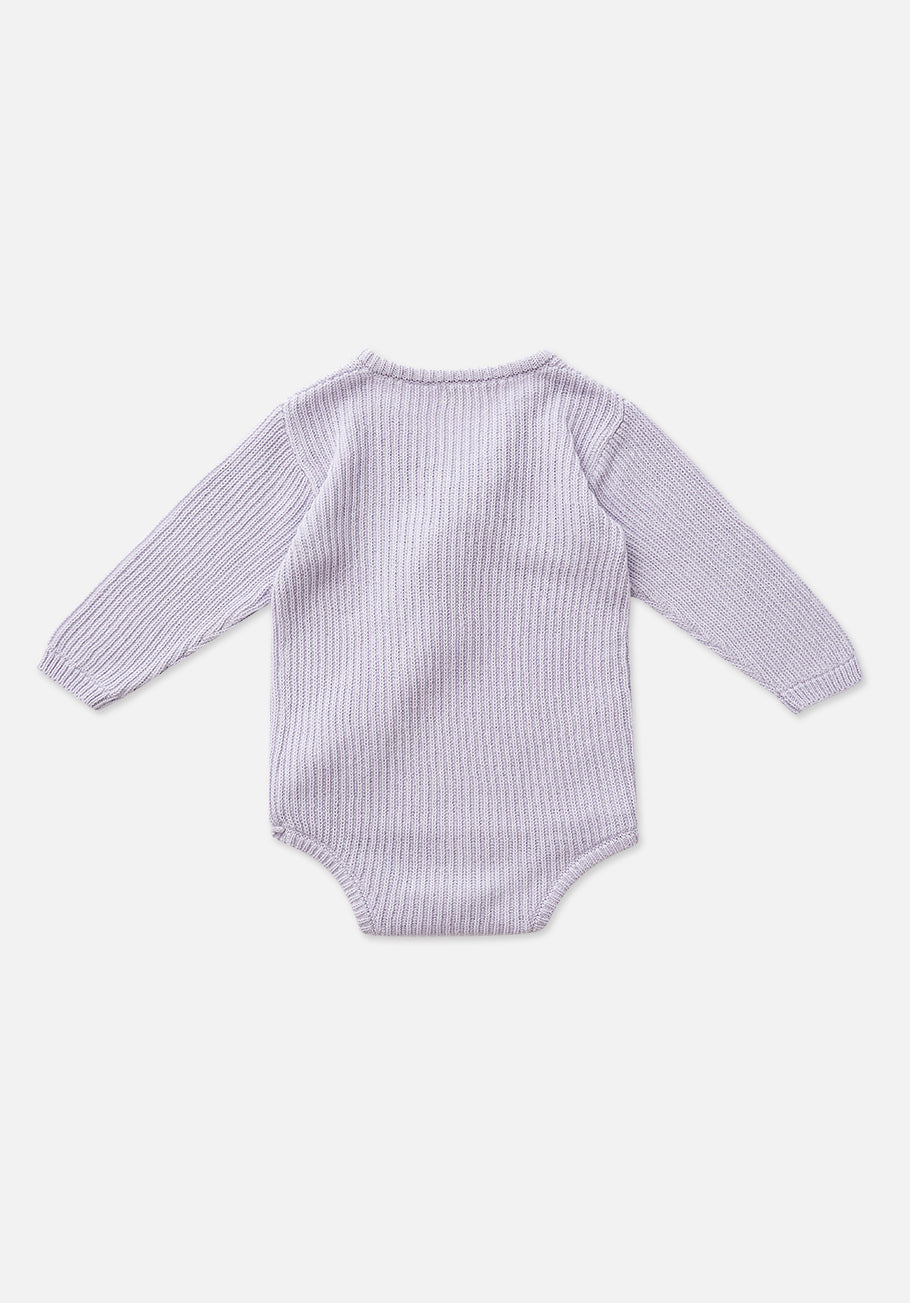 Miann &amp; Co Baby - Knit Wrap Bodysuit - Lavender